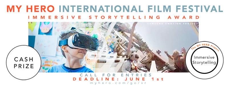 immersive storytelling award banner